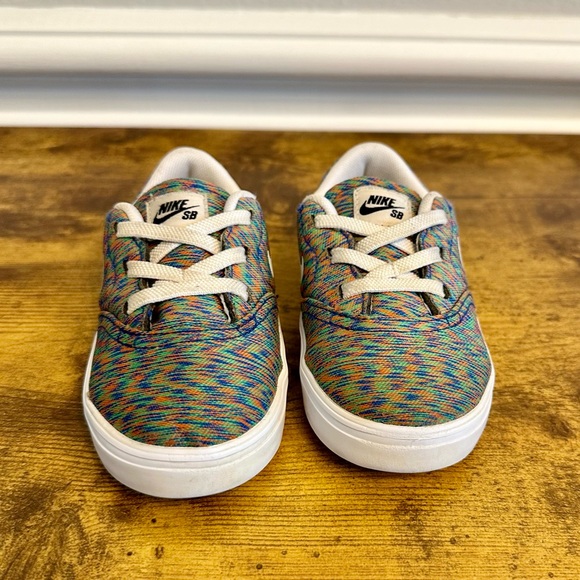 Nike SB Check Premium Multicolor Kids Sneakers Size 8 - Picture 2 of 5